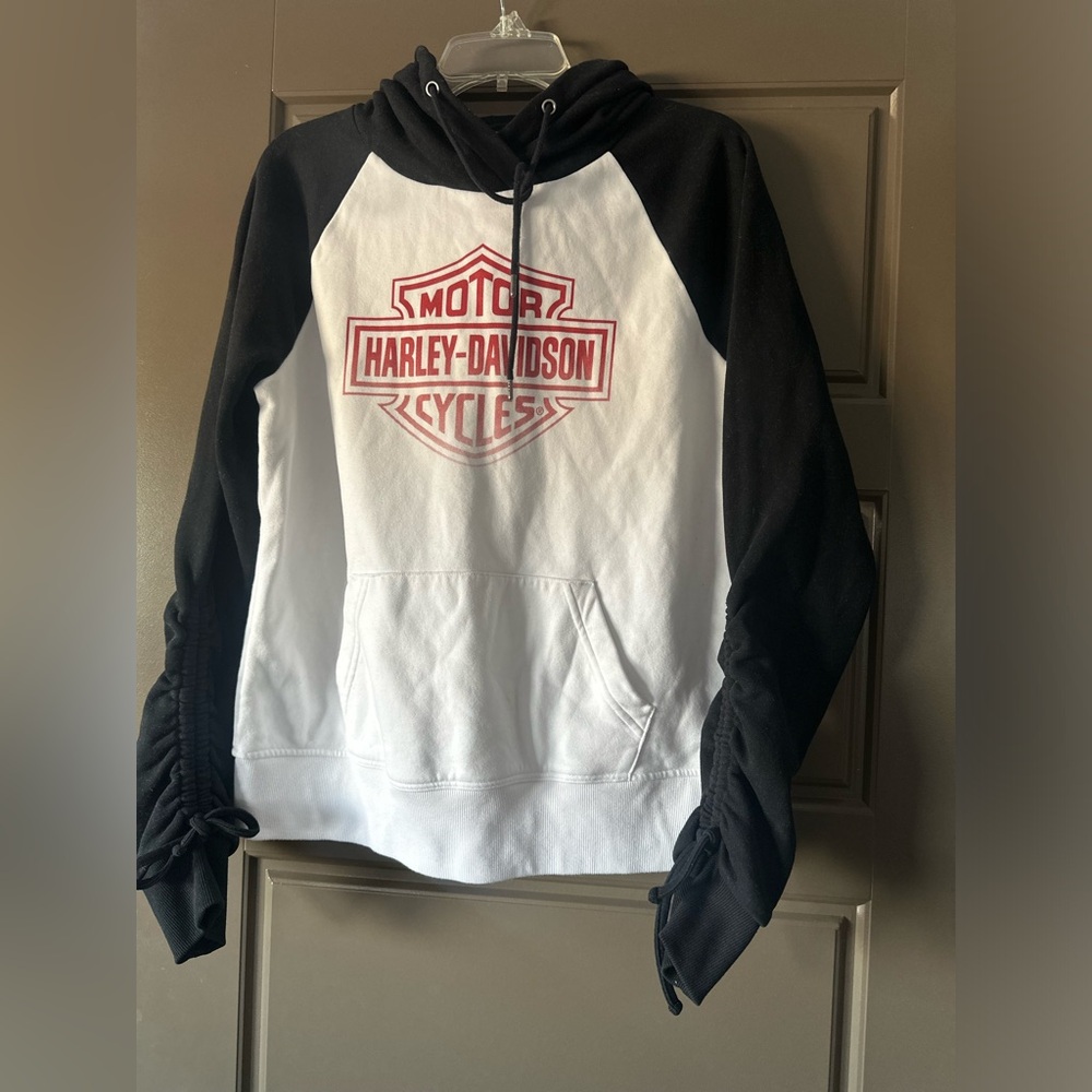 Harley-Davidson Black and White women’s Hoodie - Picture 2 of 8